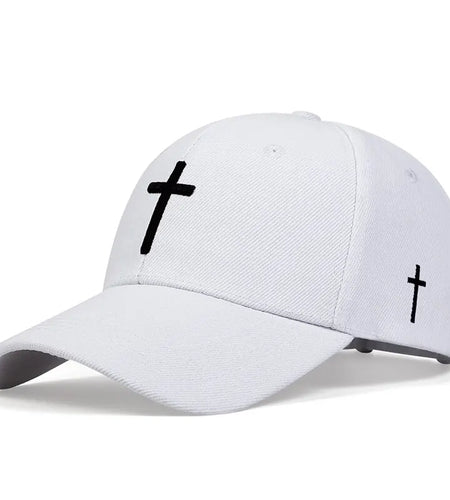 Unisex Cross Embroidery Snapback Baseball Caps Spring and Autumn Outdoor Adjustable Casual Hats Sunscreen Hat