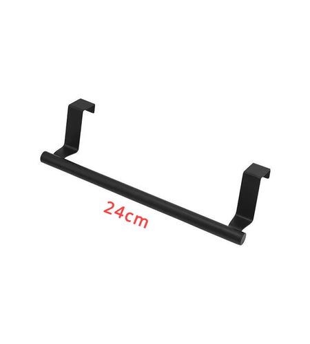 Towel Rod Steel Metal Wire over Cabinet Towel Rack Storage Organizer Bathroom Door Hanging Towel Rack Punch-Free Rag Hanger