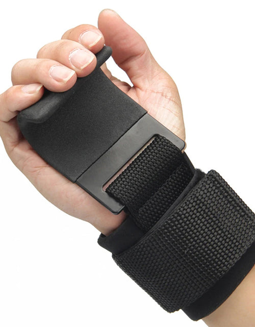 Load image into Gallery viewer, Weight Lifting Hooks for Weight Training, Hand-Bar, Wrist Straps, Gym Fitness Hook, Pull-Ups, Power Lifting Gloves, 2 Pcs
