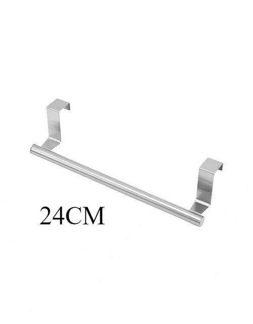 Load image into Gallery viewer, Towel Rod Steel Metal Wire over Cabinet Towel Rack Storage Organizer Bathroom Door Hanging Towel Rack Punch-Free Rag Hanger
