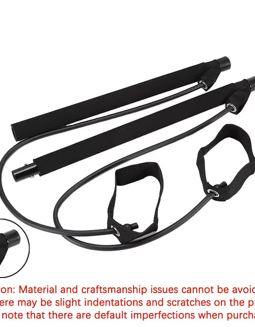 Load image into Gallery viewer, Multifunctional Pilates Bar Combination Fitness Bar Yoga Chest Expansion Tension Rope Back Trainer Elastic Rope Stretching Belt
