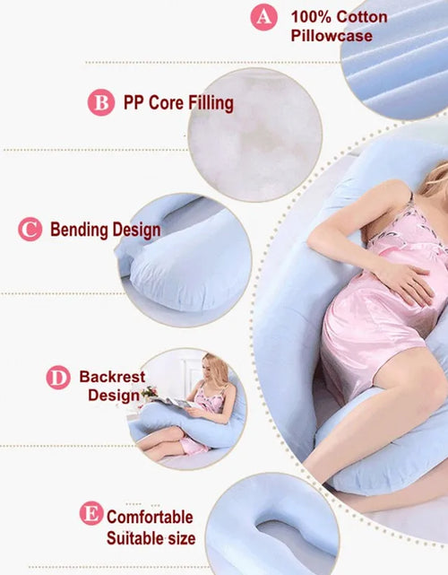 Load image into Gallery viewer, 1.3KG Cotton Pillow for Pregnant Women Pregnancy Pillow Maternity Breastfeeding Pillow Cushion Pregnancy Nursing Pillow
