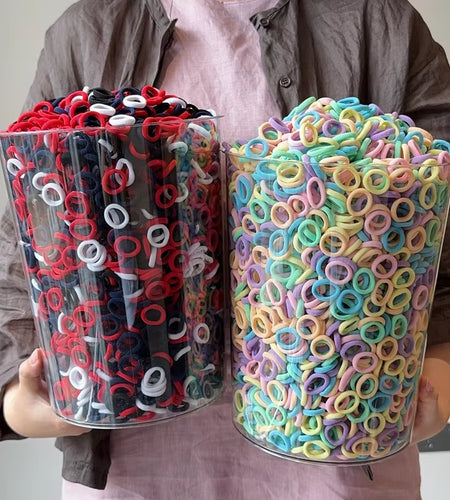 20/50Pcs Elastic Hair Bands Girls Hair Accessories Mini Colorful Nylon Headband Kids Ponytail Holder Scrunchie Ornaments Gift