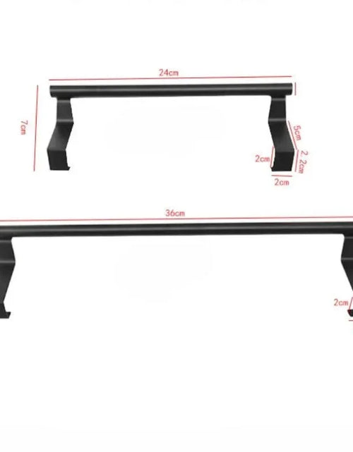 Load image into Gallery viewer, Towel Rod Steel Metal Wire over Cabinet Towel Rack Storage Organizer Bathroom Door Hanging Towel Rack Punch-Free Rag Hanger
