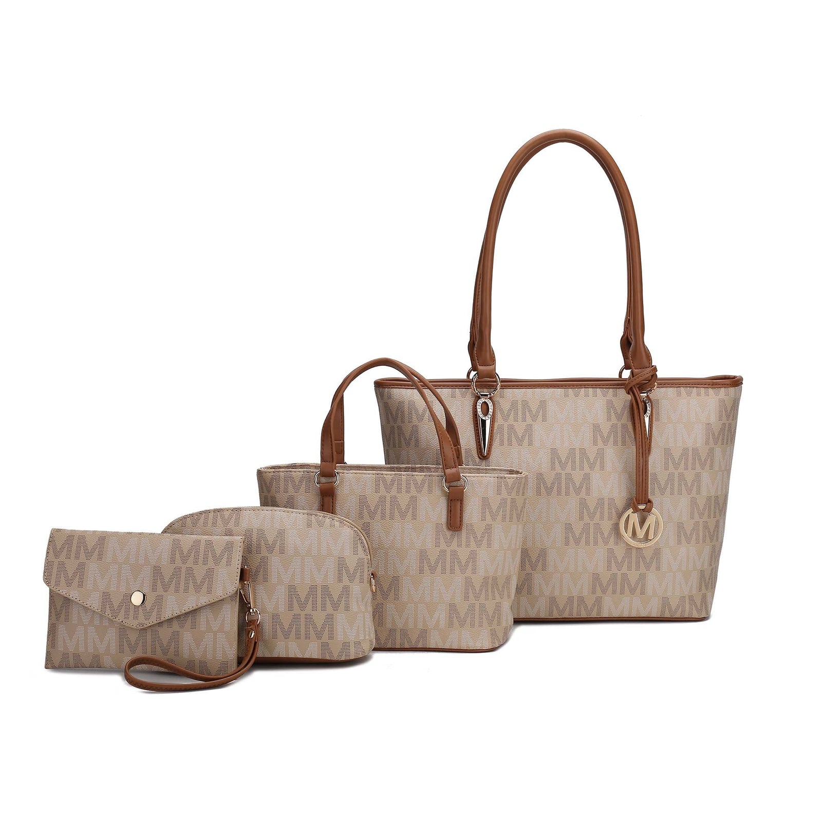 Edelyn Women'S Tote Bag, Small Tote Handbag, Pouch Purse & Wristlet Wallet, Signature Handbag 4 Pcs Set by Mia K