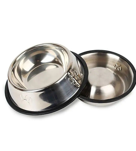 Paw Stainless Steel Pet Dog Bowl Feeder Skidproof Anti-Ant Shape Cat Dog Bowls Food Accessories Pet Supplies 6 Sizes