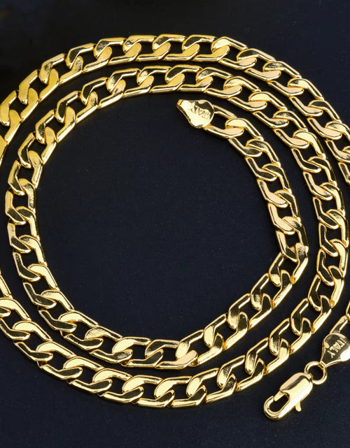 Load image into Gallery viewer, Sunny Jewelry Women Men'S Necklace Gold Plated Fashion Basic Punk Cuban Link Chain Long Necklace Neck Jewellery Accessories Gift
