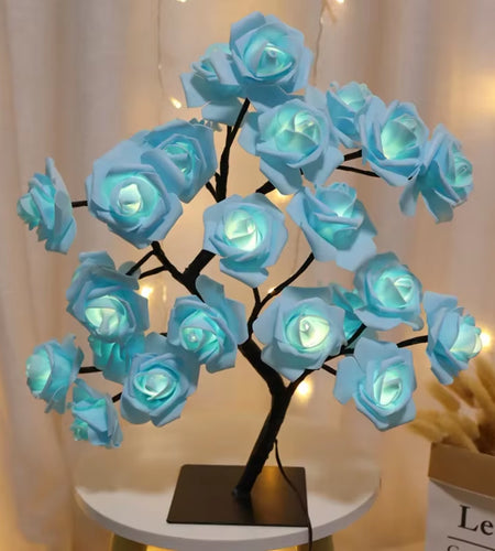 LED Table Lamp Rose Flower Tree USB Night Lights Home Decoration LED Table Lights Parties Xmas Christmas Wedding Bedroom Decor