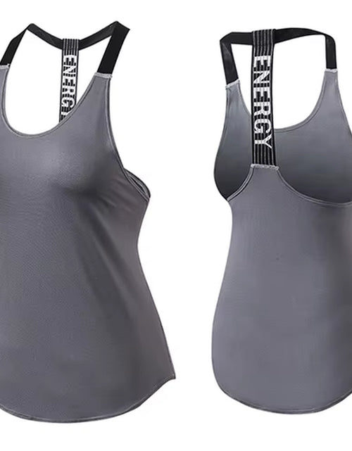 Load image into Gallery viewer, Gym Top Black Sleeveless Yoga Top Gym Women Shirt Fitness T-Shirts Dry Workout Tops Sports Tops Gym Women Backless Shirt
