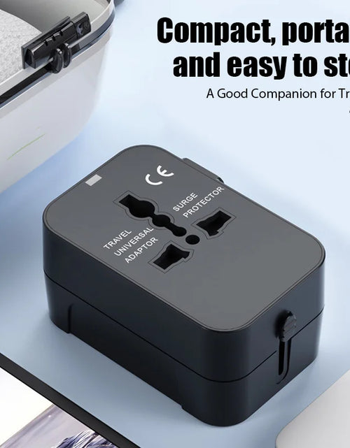Load image into Gallery viewer, Universal Travel Adapter EU UK US AU AC Power Charger Adapter Outlet Converter Socket Plug Adaptor Connector with Dual USB Port
