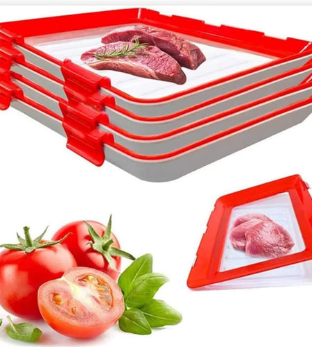 FreshPrep Reusable Meal Prep Tray – Stackable BPA-Free Food Storage Containers for Easy Preservation