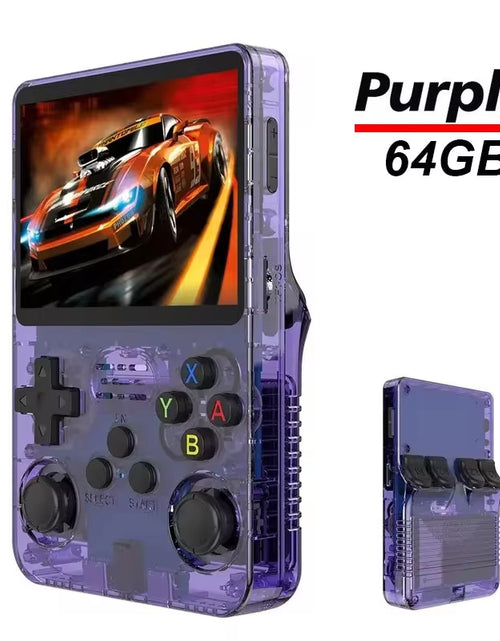 Load image into Gallery viewer, R36S Handheld Game Console 3.5Inch IPS Screen 128G Classic Retro Games Consoles Arkos System Portable Pocket Video Game Player
