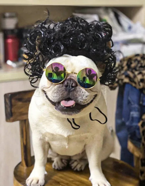 Load image into Gallery viewer, Pet Wigs Cosplay Props Dog Cat Cross-Dressing Hair Set Photography Funny Props Head Accessories Prank Pet Supplies Costumes DIY
