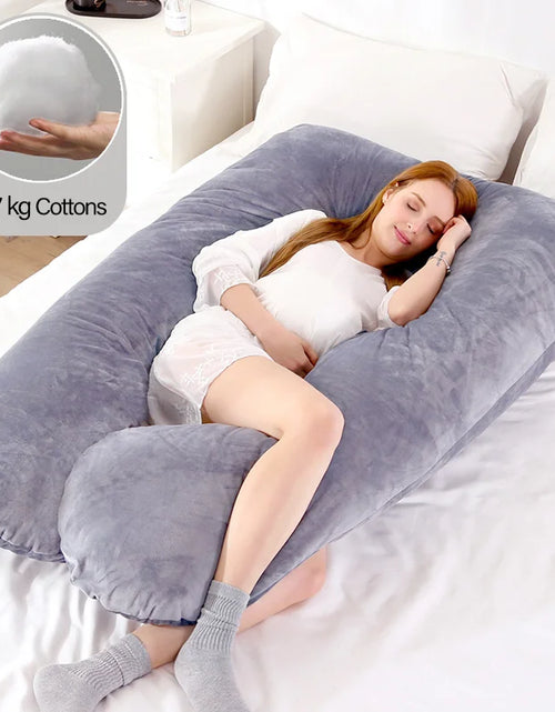 Load image into Gallery viewer, 1.3KG Cotton Pillow for Pregnant Women Pregnancy Pillow Maternity Breastfeeding Pillow Cushion Pregnancy Nursing Pillow
