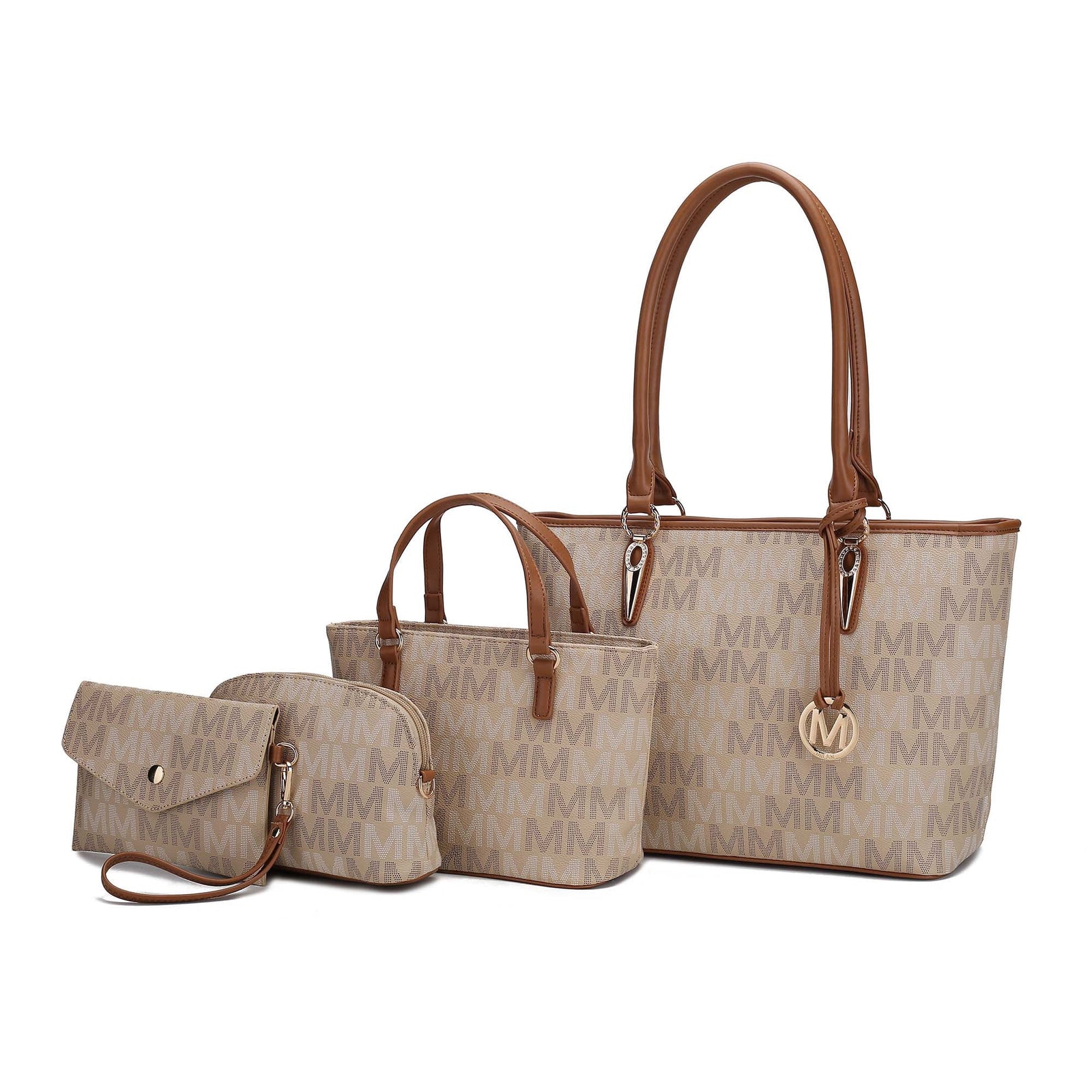 Edelyn Women'S Tote Bag, Small Tote Handbag, Pouch Purse & Wristlet Wallet, Signature Handbag 4 Pcs Set by Mia K