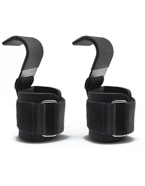Load image into Gallery viewer, Weight Lifting Hooks for Weight Training, Hand-Bar, Wrist Straps, Gym Fitness Hook, Pull-Ups, Power Lifting Gloves, 2 Pcs
