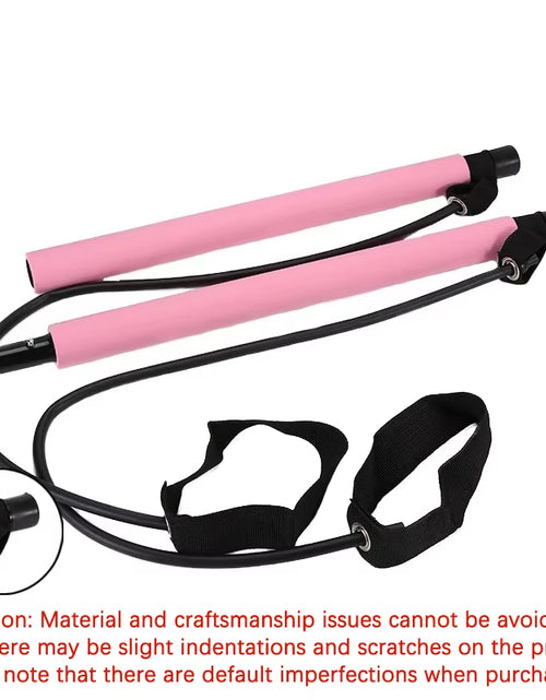 Load image into Gallery viewer, Multifunctional Pilates Bar Combination Fitness Bar Yoga Chest Expansion Tension Rope Back Trainer Elastic Rope Stretching Belt
