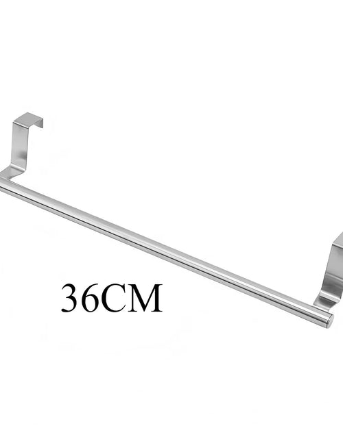Load image into Gallery viewer, Towel Rod Steel Metal Wire over Cabinet Towel Rack Storage Organizer Bathroom Door Hanging Towel Rack Punch-Free Rag Hanger
