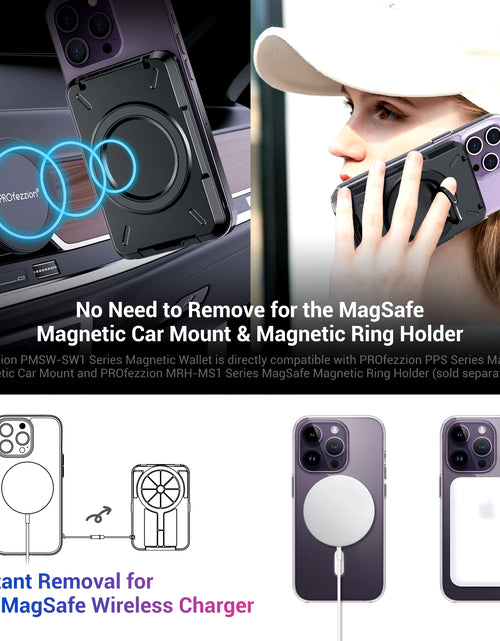 Load image into Gallery viewer, Magnetic Wallet &amp;Card Holder with RFID Blocking Function for Iphone 17 16 15 14 Pro/ Pro Max/13 Pro Max/13 12 Pro Magsafe Wallet
