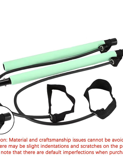 Load image into Gallery viewer, Multifunctional Pilates Bar Combination Fitness Bar Yoga Chest Expansion Tension Rope Back Trainer Elastic Rope Stretching Belt
