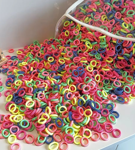 20/50Pcs Elastic Hair Bands Girls Hair Accessories Mini Colorful Nylon Headband Kids Ponytail Holder Scrunchie Ornaments Gift