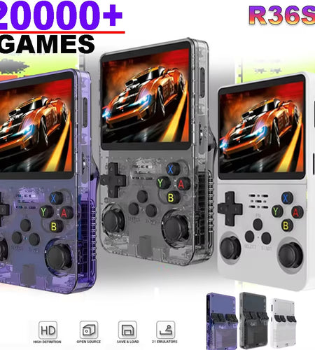 R36S Handheld Game Console 3.5Inch IPS Screen 128G Classic Retro Games Consoles Arkos System Portable Pocket Video Game Player