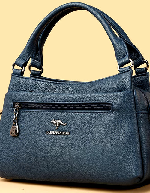 Load image into Gallery viewer, Luxury 100% Top Layer Cowhide Handbag Solid Color Designer Brand Women'S Crossbody Bags Exquisite Hardware LOGO Shoulder Bags
